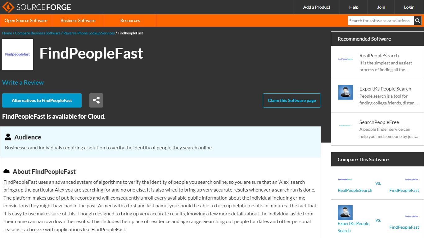 FindPeopleFast Reviews and Pricing 2022 - SourceForge